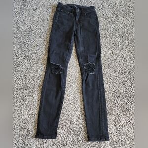 American Eagle Black Hi-Rise Jeggings Size 2